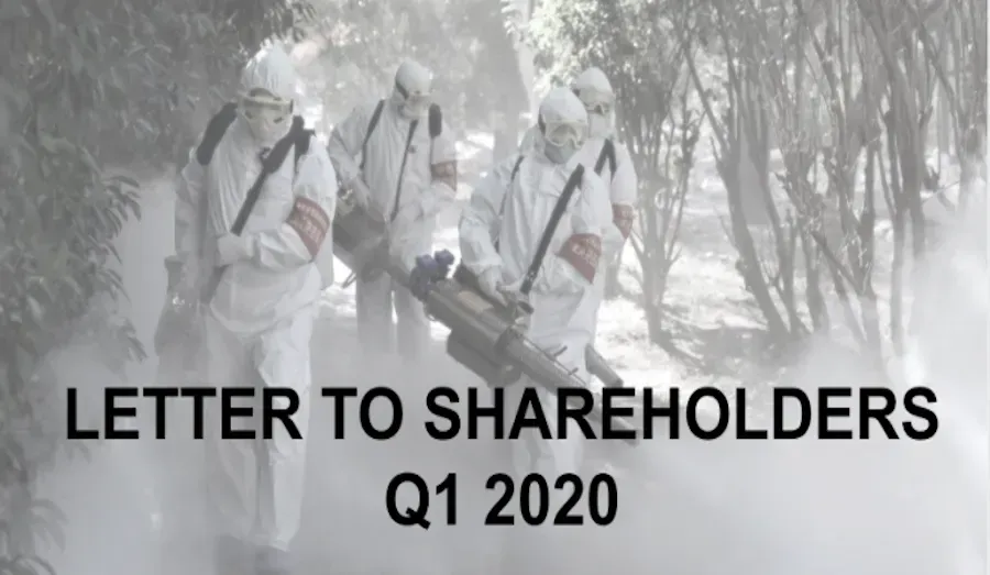 Letter to shareholders - Q1 2020