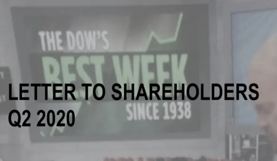 Letter to shareholders - Q2 2020