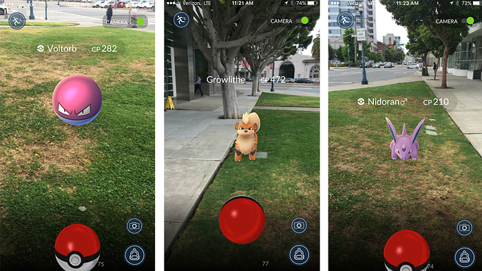 Pokemon game screenshots